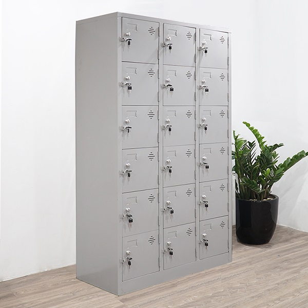 Tủ locker hàn liền 18 ngăn